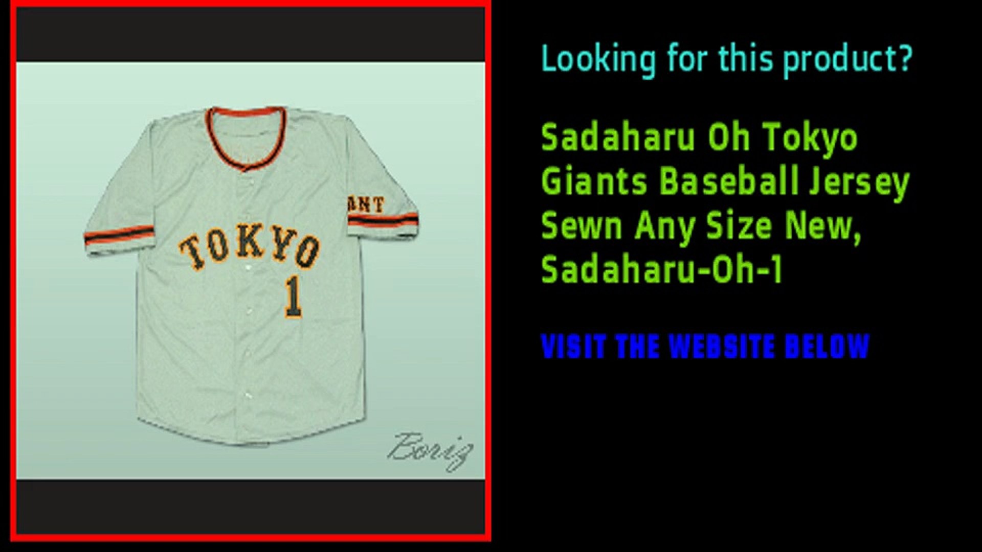 sadaharu oh jersey