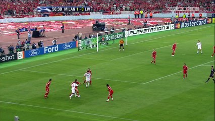 الشوط الثاني مباراة ميلان 2-1 ليفربول - نهائي دوري الابطال 2007