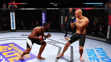 EA SPORTS UFC 2 Gameplay: Tyron Woodley vs Georges St-Pierre