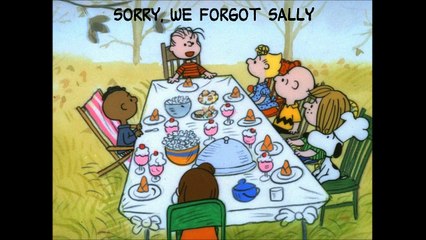 No Lucy! ( in A Charlie Brown Thanksgiving)