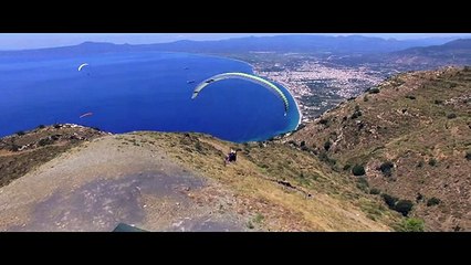 Paragliding with a quadcopter at kalamata