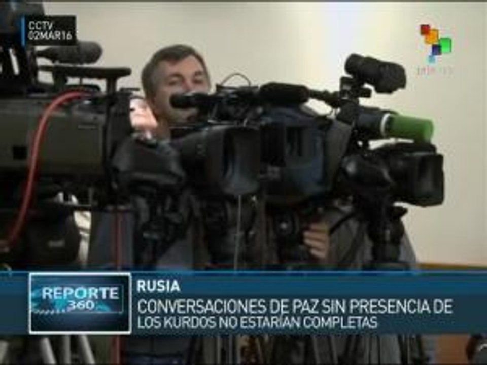 Rusia critica la ausencia de kurdos en conversaciones sobre Siria