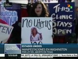 EE.UU.: manifestaciones en Washington por ley del aborto en Texas