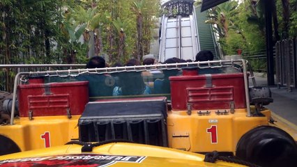 (HD) Universal Studios Hollywood Full~Jurassic Park Ride (POV)