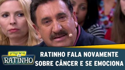 Ratinho fala novamente sobre câncer e se emociona