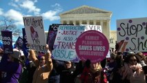 Protesters Picket Supreme Court Ahead of Abortion Law Verdict