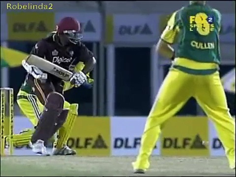 Gayle & Lara magical 151 run partnership in 19 overs vs Australia 2006