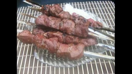 Нежный шашлык из печени