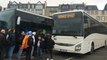 Les bus de supporters quittent Granville pour le stade d'Ornano