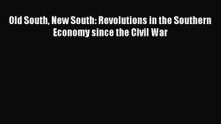 Read Old South New South: Revolutions in the Southern Economy since the Civil War Ebook Free