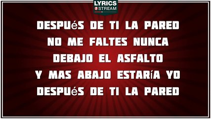 La Pared - Shakira tribute - Lyrics