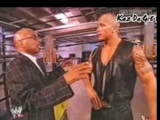 The Rock & Teddy Long Backstage