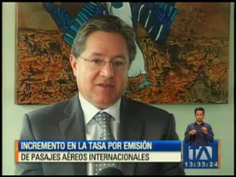 Incremento en la tasa por emisión de pasajes aéreos internacionales