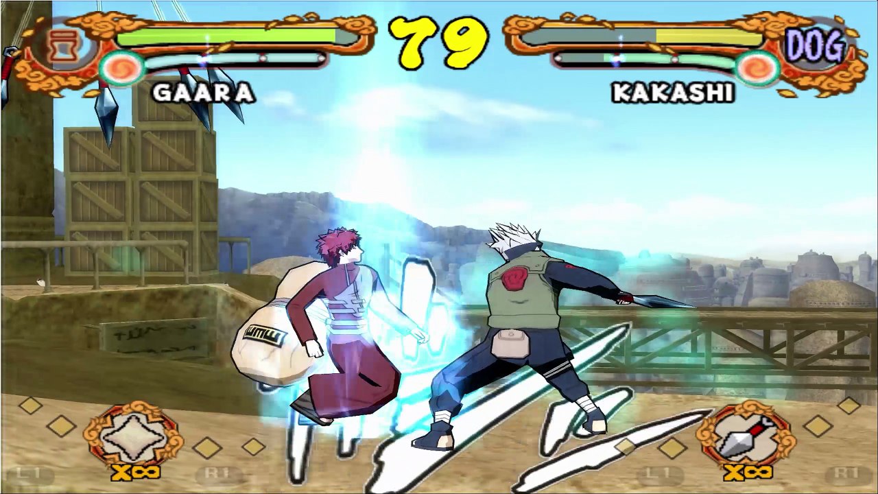 NARUTO SHIPPUDEN Ultimate Ninja 4 - Gaara VS Kakashi