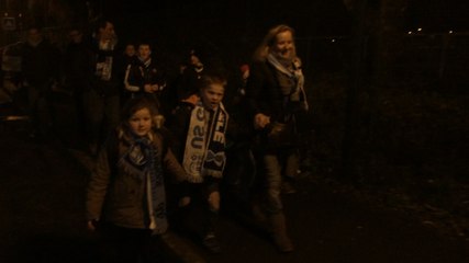 Les suporters granvillais arrivent au stade