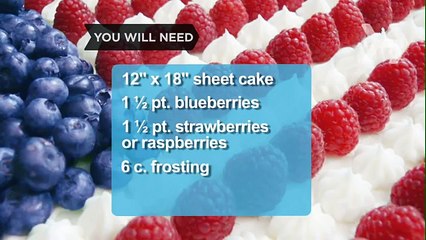 How to Make a Flag Cake