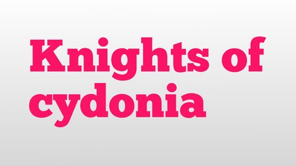 Knights of cydonia meaning and pronunciation