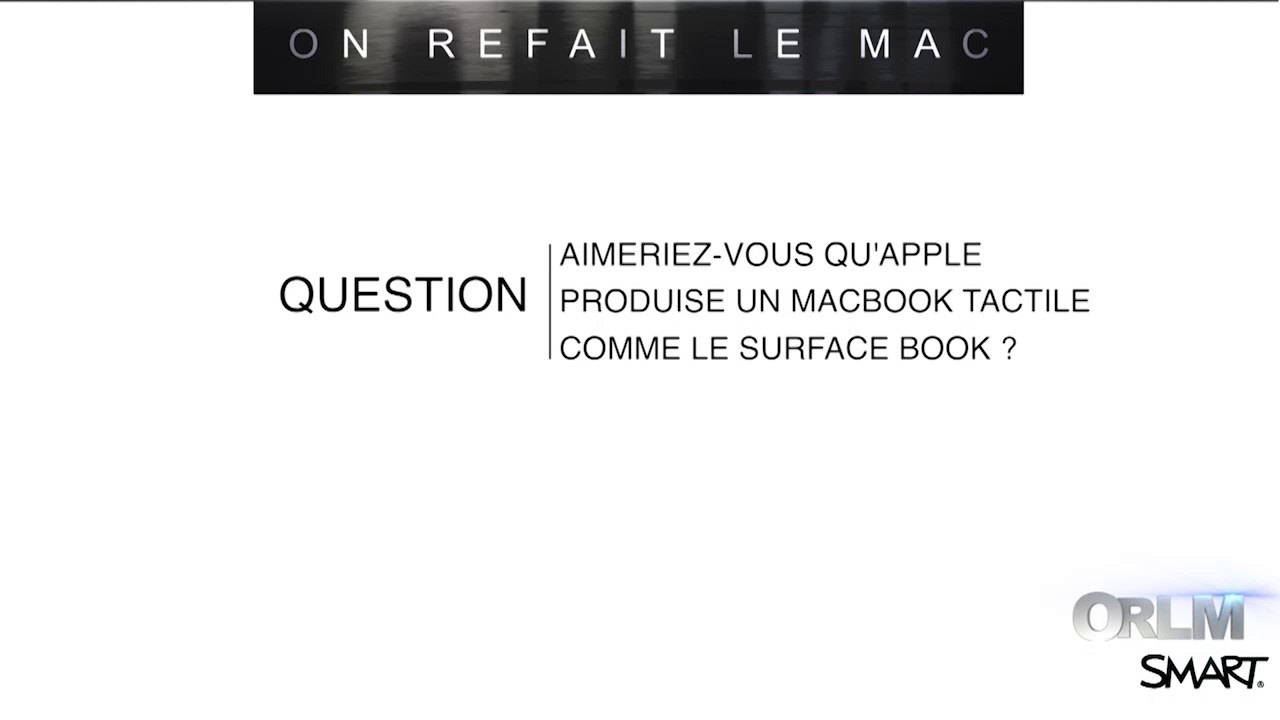 ORLM-220 : 7P - La question de la semaine, pour ou contre un Mac tactile?