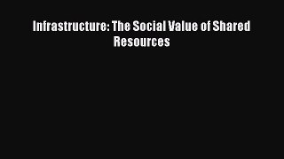 Download Infrastructure: The Social Value of Shared Resources PDF Online