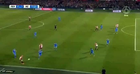 Kramer M. Goal - Feyenoord 2 - 1 AZ Alkmaar - 03-03-2016