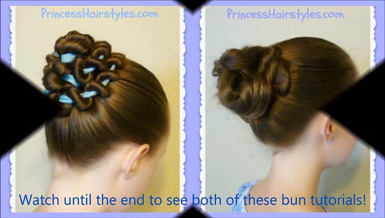 Ribbon Coiled Bun Hairstyle Tutorial
