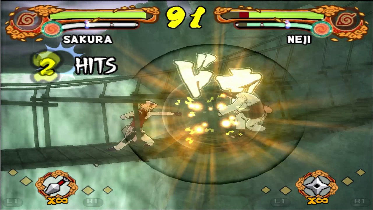 NARUTO SHIPPUDEN Ultimate Ninja 4 - Sakura VS Neji