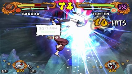 NARUTO SHIPPUDEN Ultimate Ninja 4 - Sakura VS Tenten