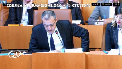 Allocution d'ouverture du Président de l'Assemblée de #Corse, @JeanGuyTalamoni 12/01/16