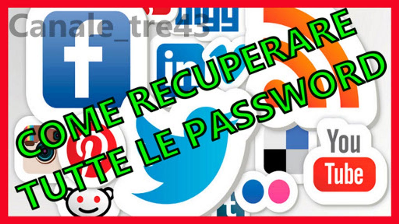 Guida:Come recuperare le password faceboock,twitter,paypal,pinterest,youtube ecc.