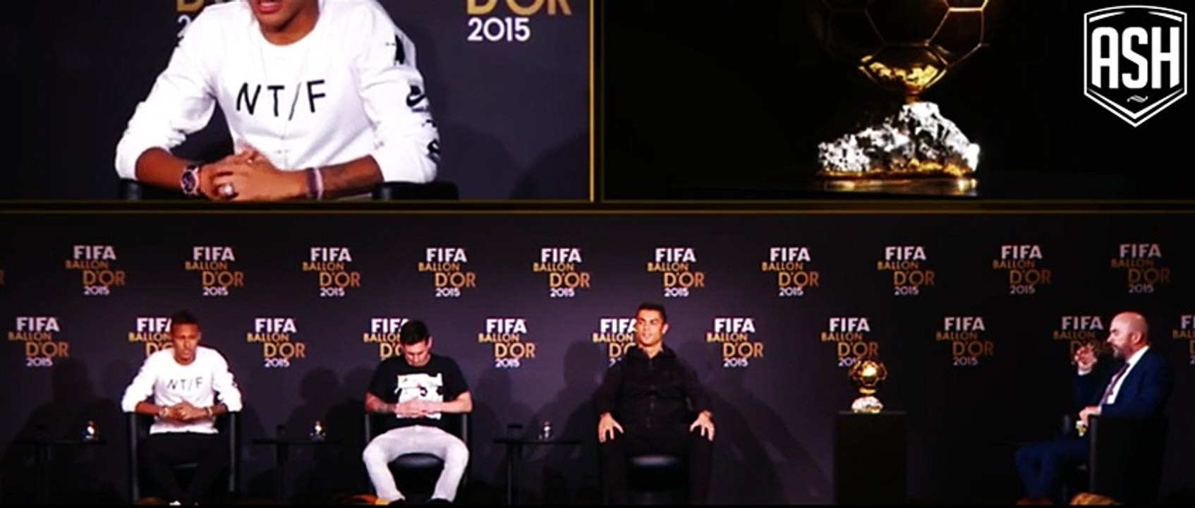 Cristiano Ronaldo - I would like to have Messi's left foot FIFA Ballon d'Or 2015
