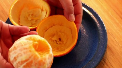 How to peel an orange in an easy way_HD