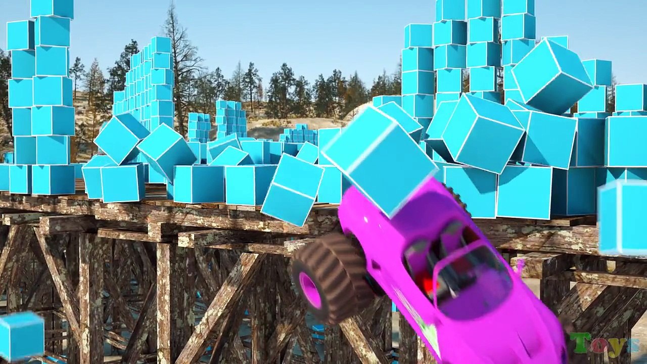 Learn Shapes And Race Monster Trucks TOYS (Part 3) | Videos For Children