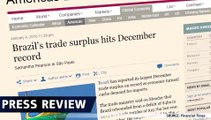 Brasil registra superávit