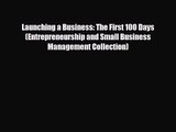 Launching a Business: The First 100 Days (Entrepreneurship and Small Business Management Collection)