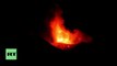 Mount Etna dazzles with first eruption in two years