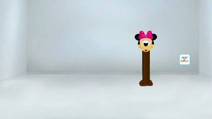 Mickey Mouse Club House Pez Dispensers with Minnie Mouse and More | Colors Songs for Child