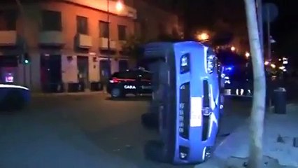 Polizia vs carabinieri  terribile incidente
