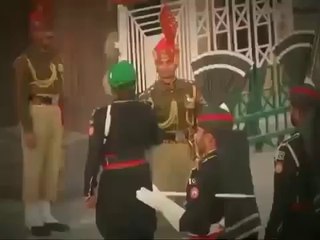 واہگہ بارڈرسکھ جوان پہلی بار پریڈ کا حصہ