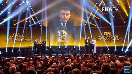 Luis Enrique WINS  WINS FIFA WORLD COACH MAN`s COACH 2015