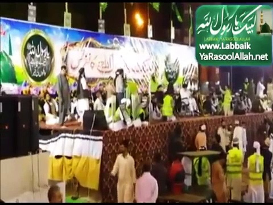 LABBAIK YA RASOOL ALLAH KHADIM HUSSAIN RIZVI 10-01-16 IN KARACHI