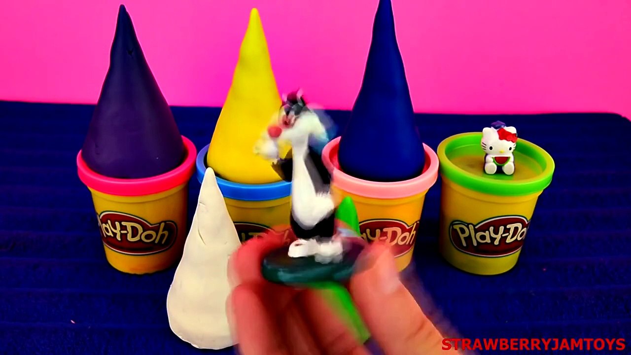 Shopkins Play Doh LPS Moshi Monsters My Little Pony Cars 2 TMNT Surprise Eggs StrawberryJa