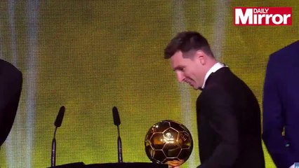 [HOT] Ballon d'Or 2015 winner- Lionel Messi scoops prize for 5th time