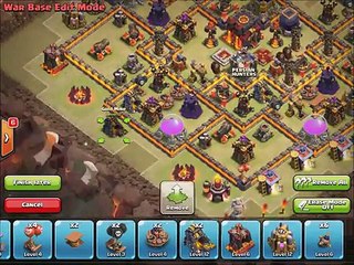 Clash of Clans - -NEW UPDATE- EPIC TH10 ANTI-3-STAR WAR BASE! 27
