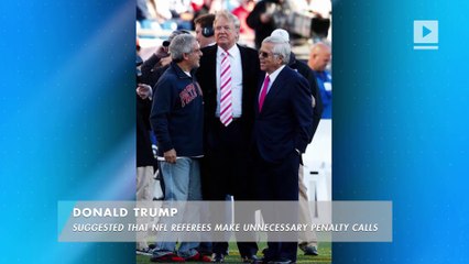 Trump says NFL football has gone soft : Donald Trump in the news
