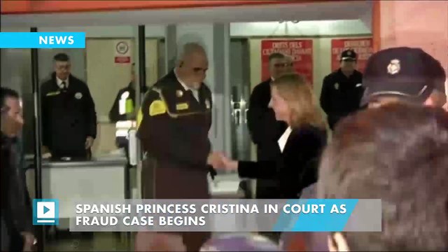 Spanish Princess Cristina in court as fraud case begins