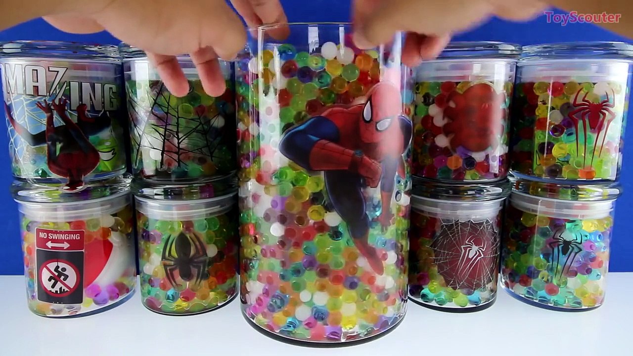 ÉNORME SPIDERMAN ORBEEZ Surprise Pot Marvel Jouets Oeuf Minecraft Avengers Bonbons