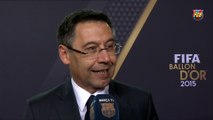 Bartomeu: “No crec que sigui l’última Pilota d’Or de Messi”