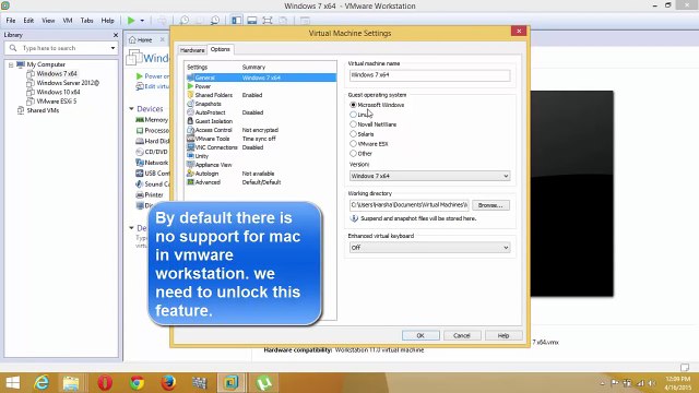 How To Unlock Support For Mac In Vmware Workstation