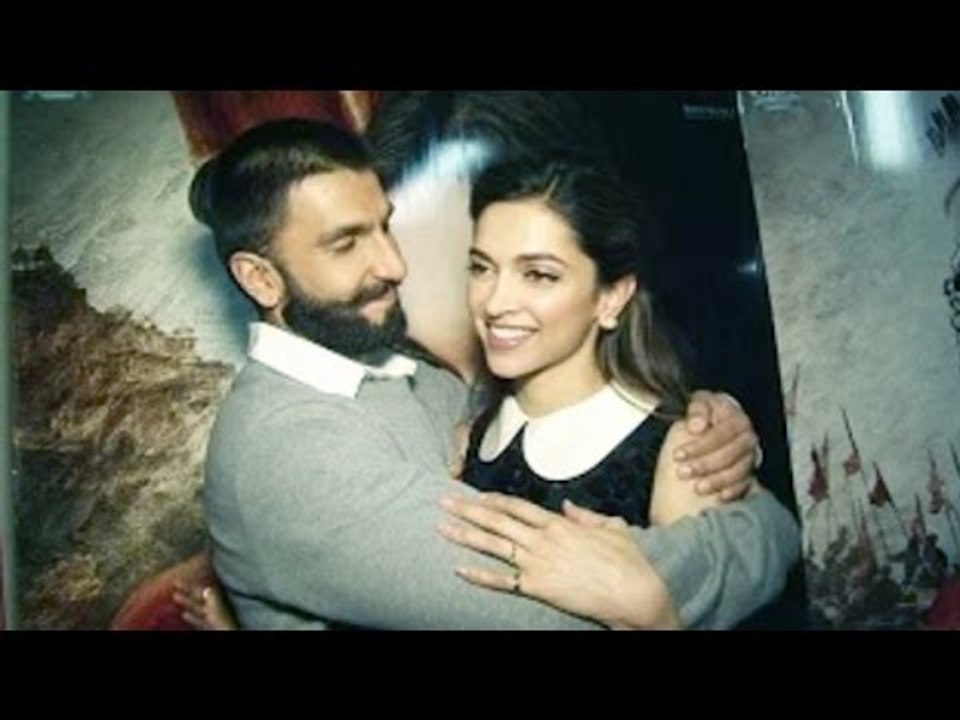 Ranveer Singh Hot HUGS Deepika Padukone | Bajirao Mastani Sccess Party