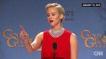 Jennifer Lawrence scolded a journalist for using his phone during her backstage press event at the Golden Globes